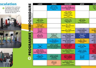 PLANNING DES COURS 2025/2026