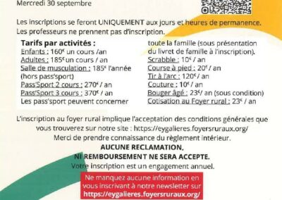 INSCRIPTION SAISON 2026/2027