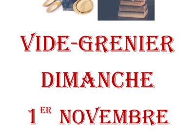 VIDE-GRENIER LE 1er NOVEMBRE